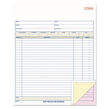 Adams® Carbonless Sales Order Book, Three-part Carbonless, 3.25 X 7.13, 50 Forms freeshipping - TVN Wholesale